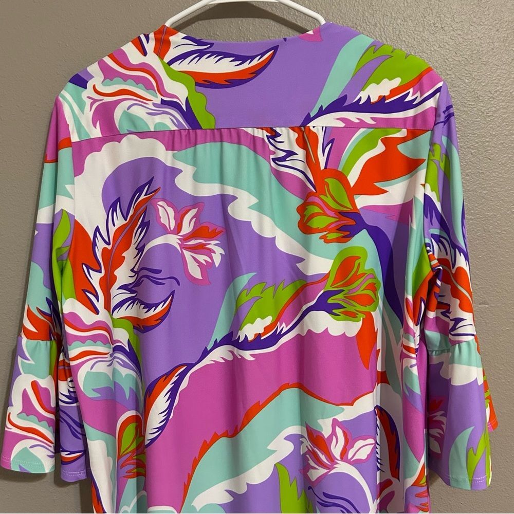 Jude Connally Megan Floral Tunic Shift Dress Women’s Size XL - Picture 9 of 12